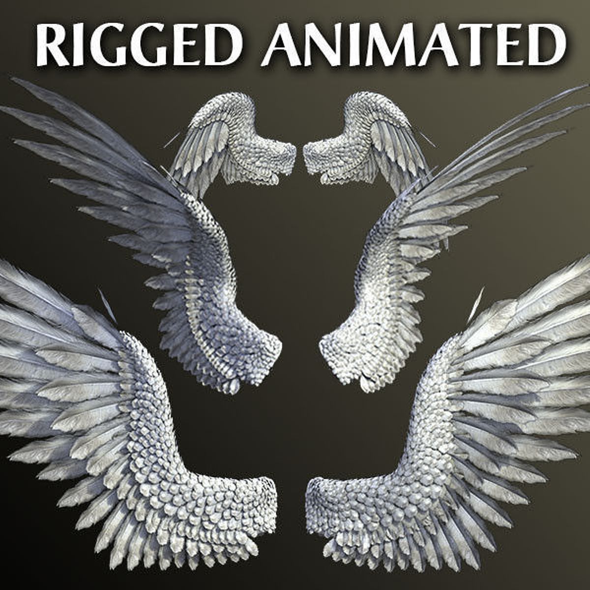 angel wings 3d model free download